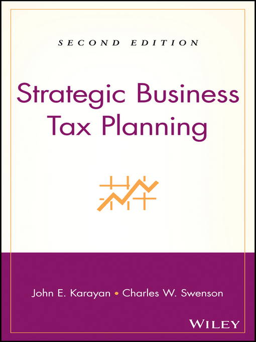 Cover image for Strategic Business Tax Planning